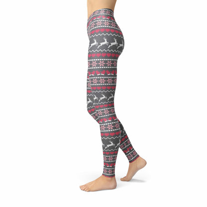 Orange Poppy Leggings Jean Grey Holiday Sweater Leggings