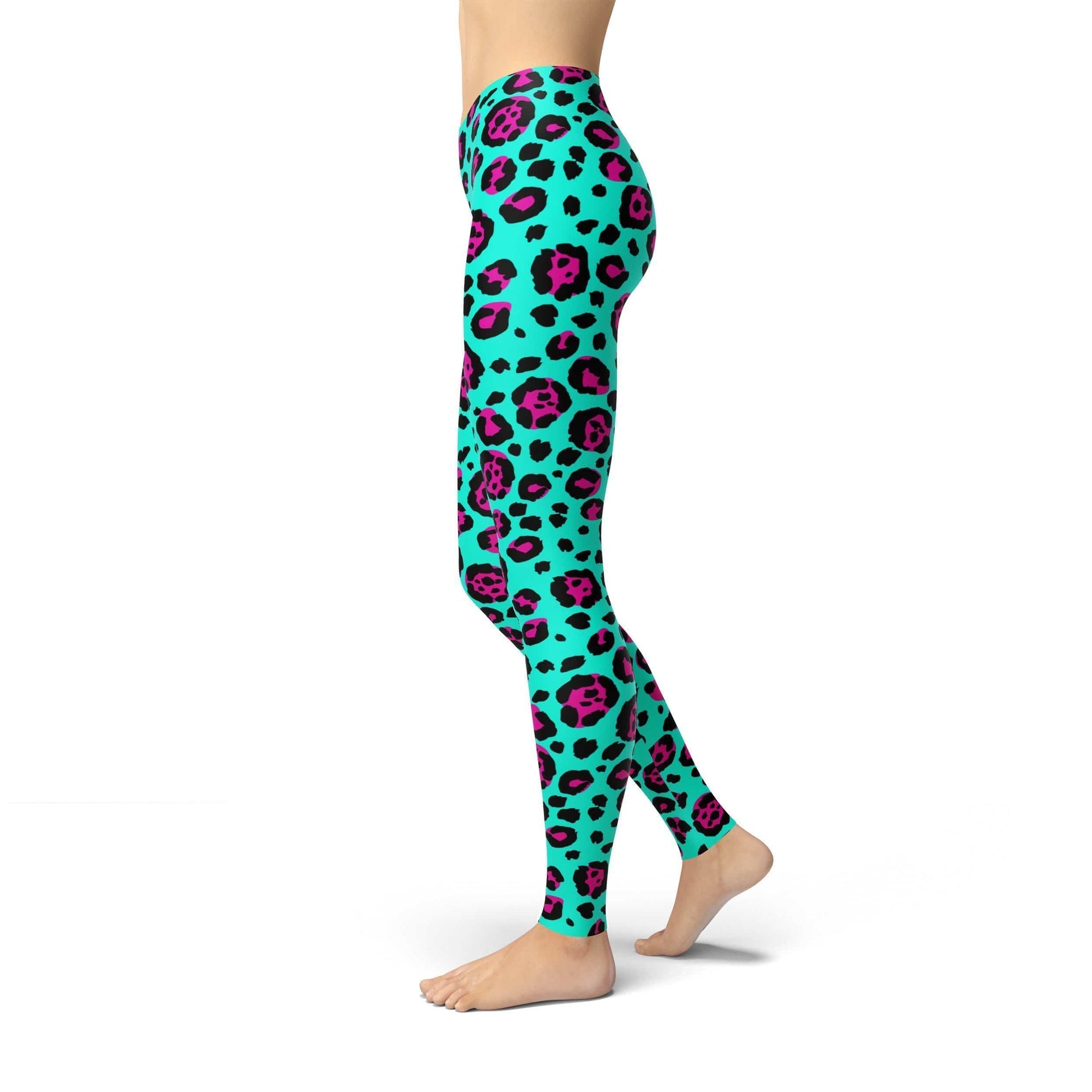 Orange Poppy Leggings Jean Pink and Blue Cheetah Leggings
