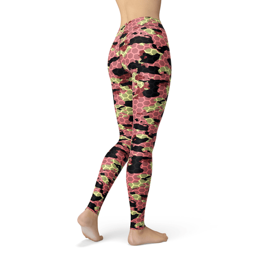 Orange Poppy Leggings Jean Pink Stone Camo Leggings