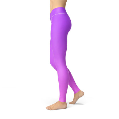 Orange Poppy Leggings Jean Purple Pink Ombre Leggings