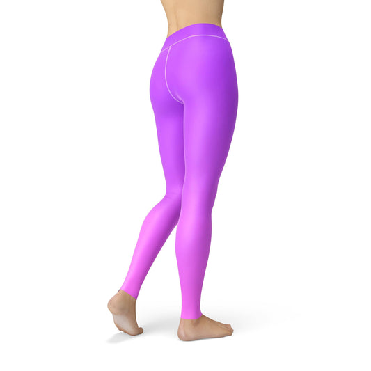 Orange Poppy Leggings Jean Purple Pink Ombre Leggings