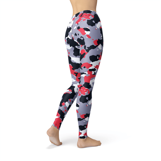 Orange Poppy Leggings Jean Red White Camo Leggings
