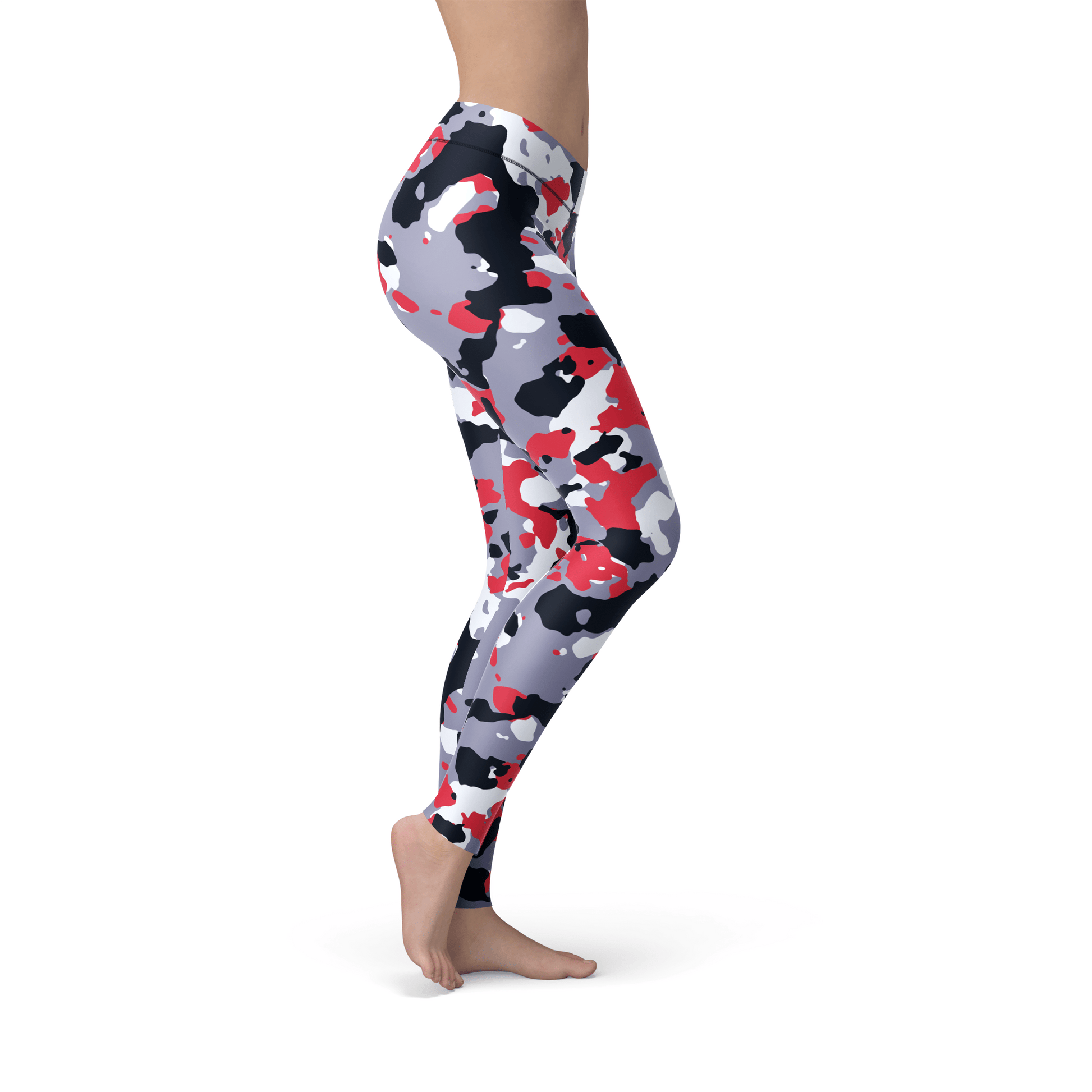 Orange Poppy Leggings Jean Red White Camo Leggings