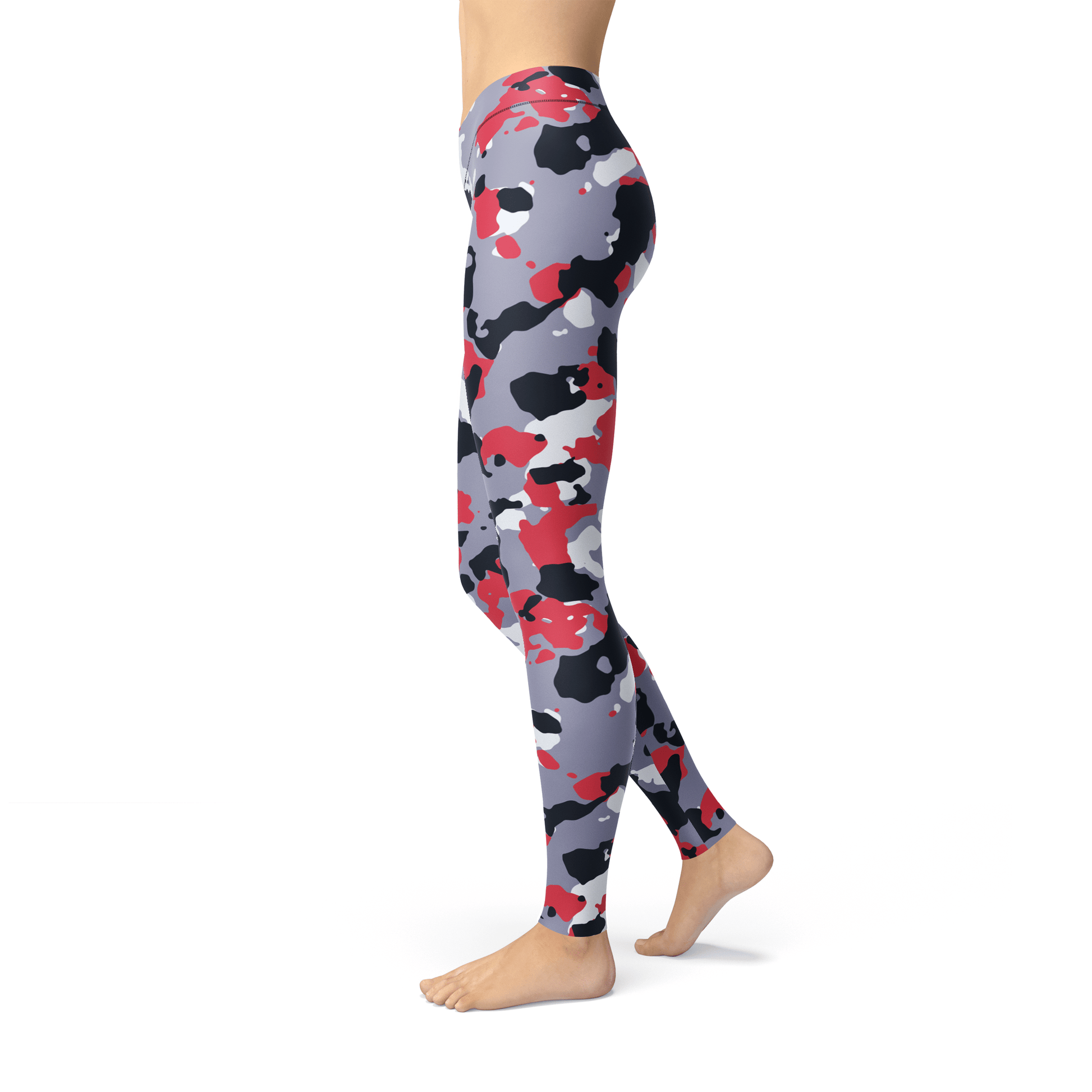 Orange Poppy Leggings Jean Red White Camo Leggings