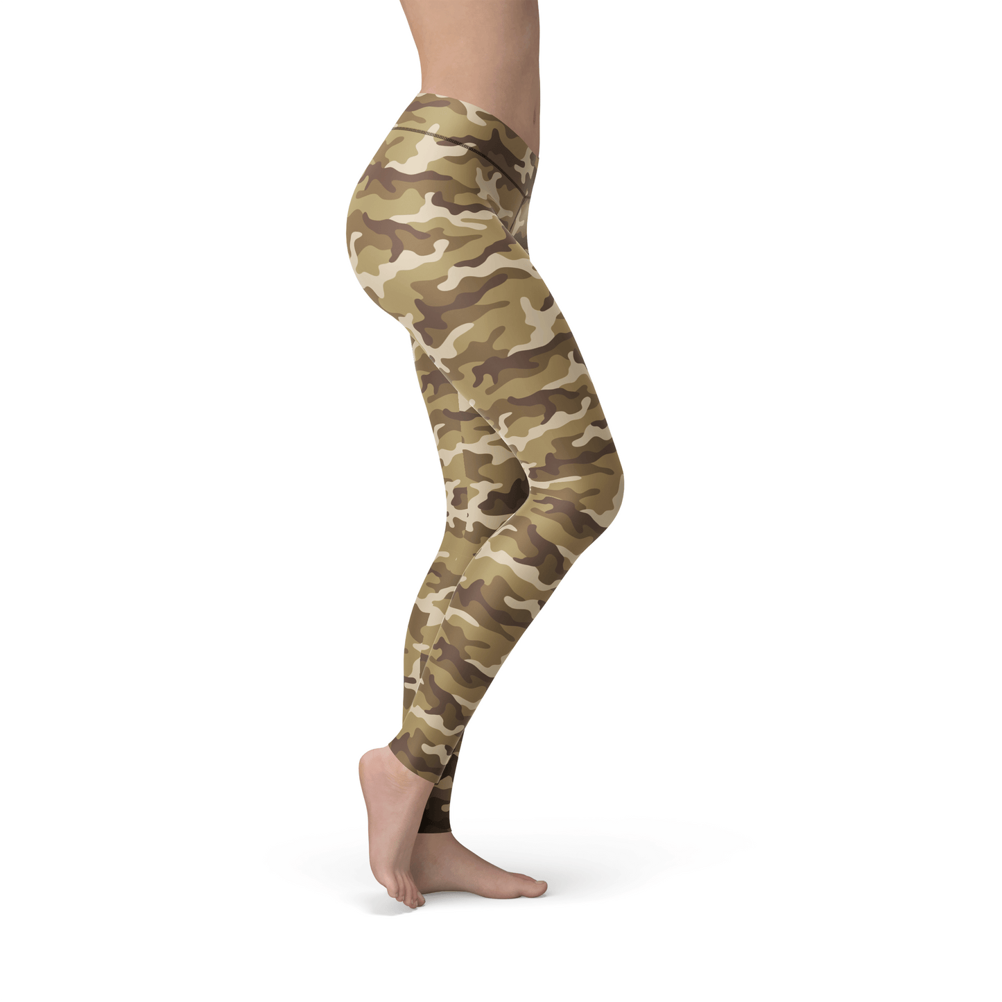 Orange Poppy Leggings Jean Tan Camo Leggings