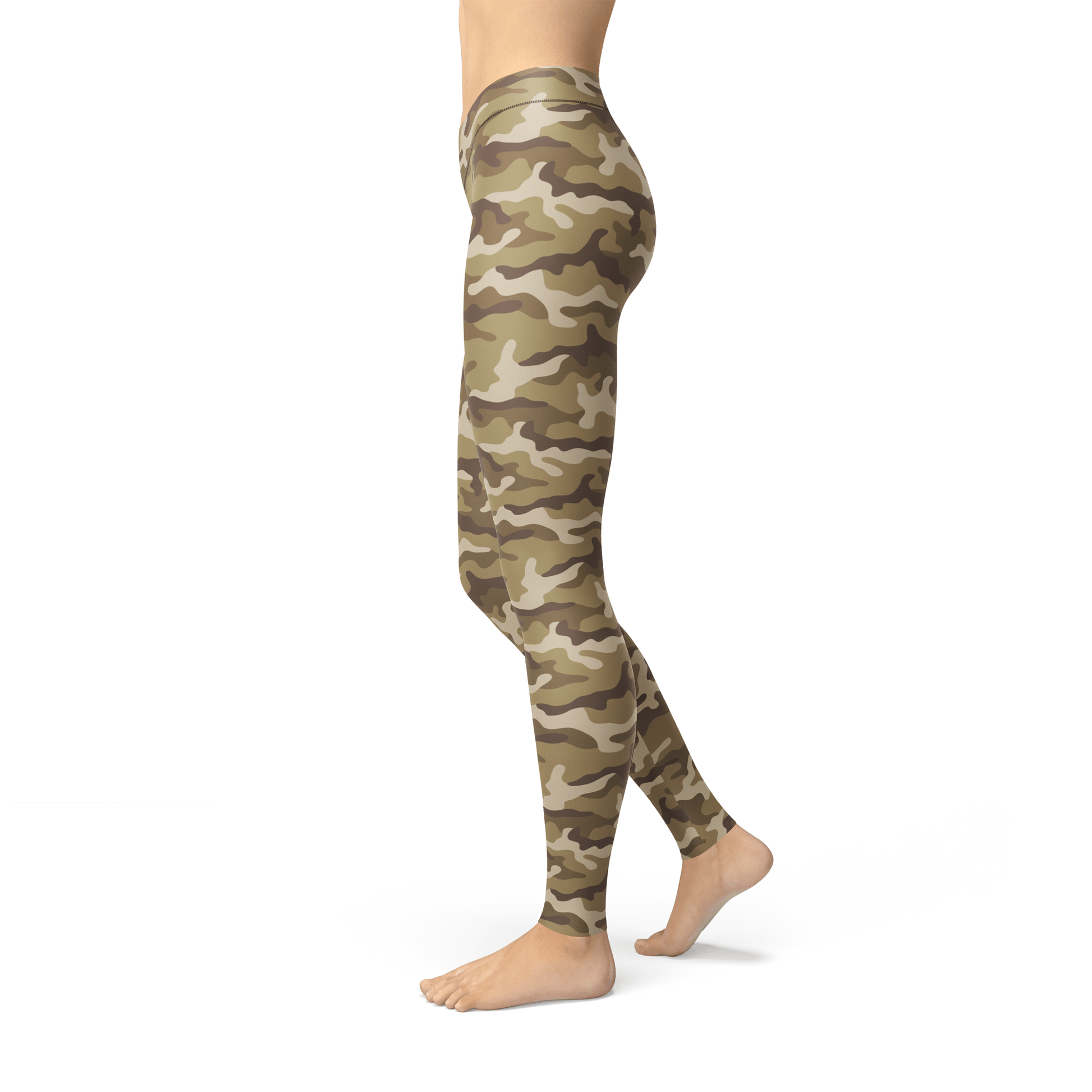 Orange Poppy Leggings Jean Tan Camo Leggings