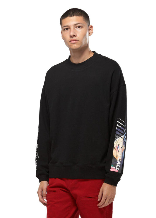 Lemon Hera Men's Clothing Konus Black Oversize Sweatshirt