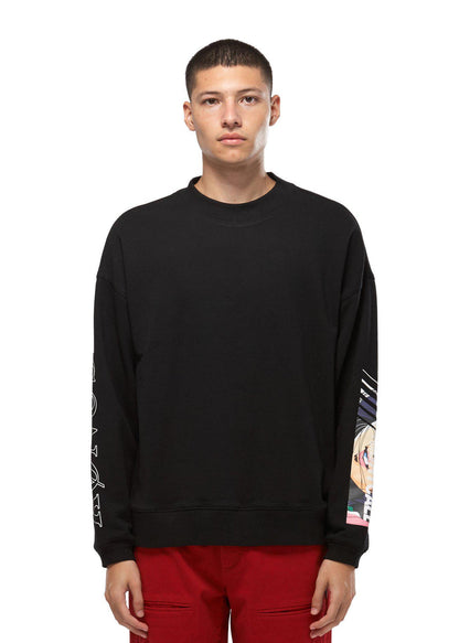 Lemon Hera Men's Clothing Konus Black Oversize Sweatshirt