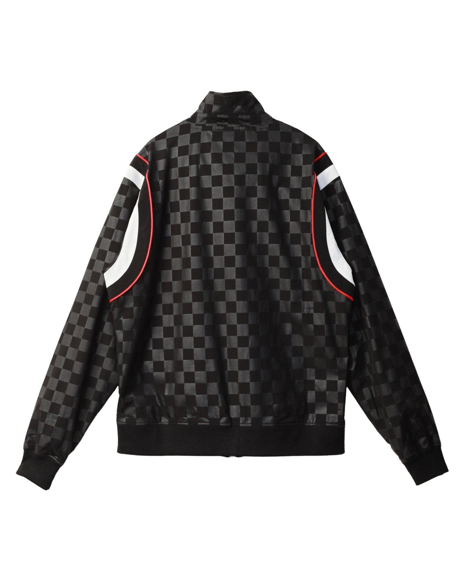 Lemon Hera Men's Clothing Konus Men's Tonal Checkered Jacket in Black