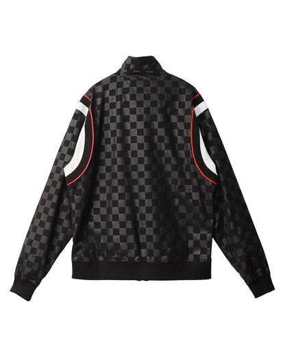 Lemon Hera Men's Clothing Konus Men's Tonal Checkered Jacket in Black