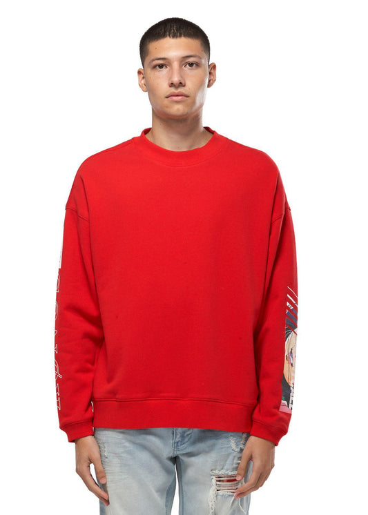 Lemon Hera Men's Clothing Konus Oversize Sweatshirt in Red