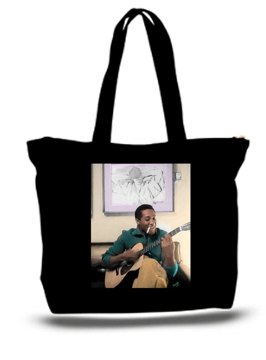 Red Europa Home Decor Large  Tote Grocery & Stuff Bag Sam Cooke
