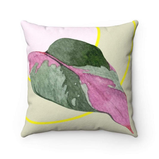 Yellow Pandora Home Decor Leaf Square Pillow Home Decoration Accents - 4 Sizes