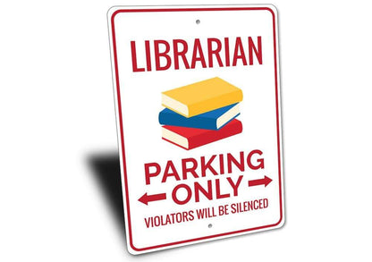 Orchid Eurybia Home Decor Librarian Parking Sign