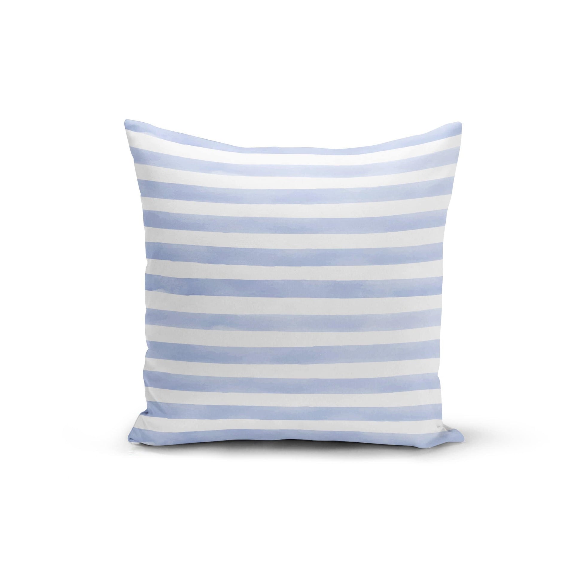 Orange Poppy Textiles & Pillows Light Blue Stripes Pillow Cover