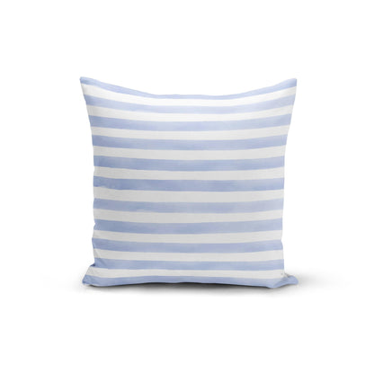 Orange Poppy Textiles & Pillows Light Blue Stripes Pillow Cover