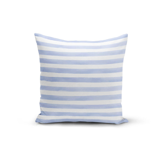 Orange Poppy Textiles & Pillows Light Blue Stripes Pillow Cover