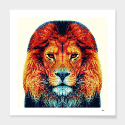 Scorpius Home Decor Lion - Colorful Animals  Frame