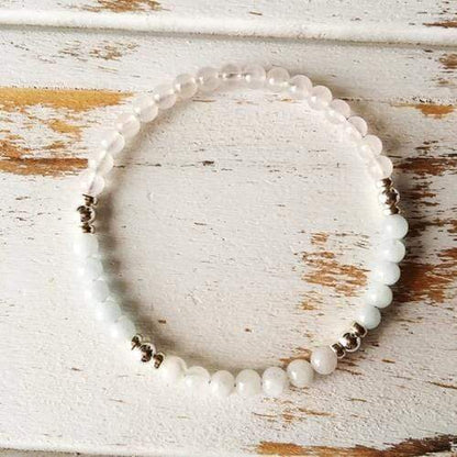 Purple Lily Jewelry & Watches Love, Serenity & Self-Worth Bracelet - Aquamarine,