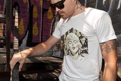 Green Lucky Men's Clothing Marilyn Monroe Men's White Tee