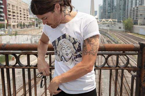 Green Lucky Men's Clothing Marilyn Monroe Men's White Tee