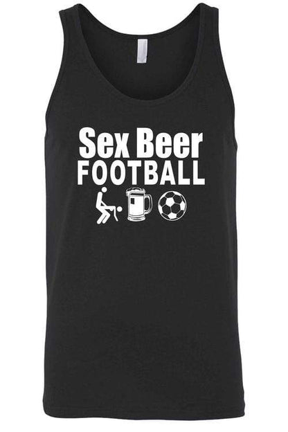 Sunflower Tank Tops 3XL / BLACK Men's Sx Beer Football Tank Top Shirt