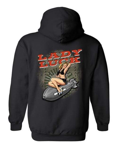 Sunflower Men's Clothing Men's/Unisex Zip-Up Hooded Sexy Vintage Lady Luck
