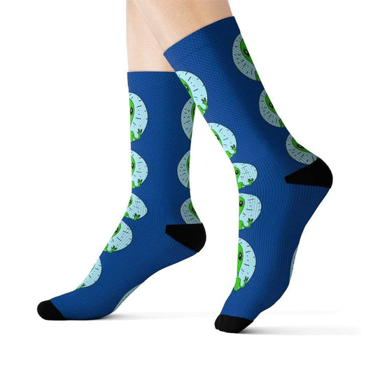 Yellow Pandora Socks Men's Weird Alien Socks
