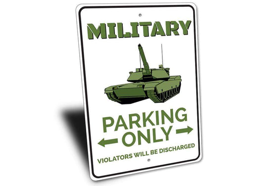 Orchid Eurybia Home Decor Military Parking Sign