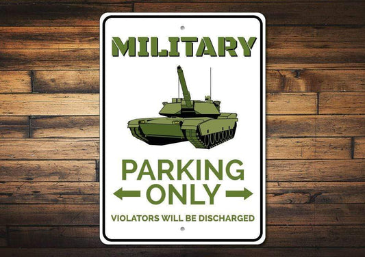 Orchid Eurybia Home Decor Military Parking Sign