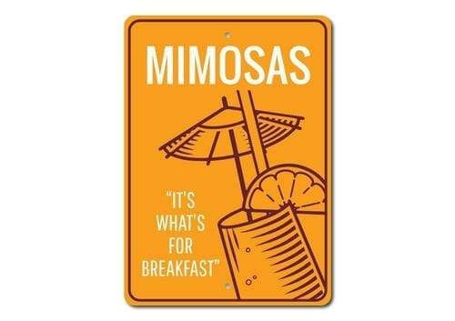 Orchid Eurybia Home Decor 12 x 18 inches Mimosas Sign
