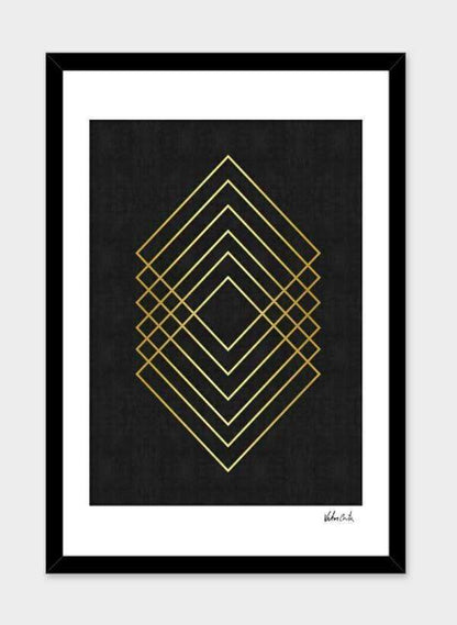 Scorpius Home Decor Minimalist and golden art I  Frame