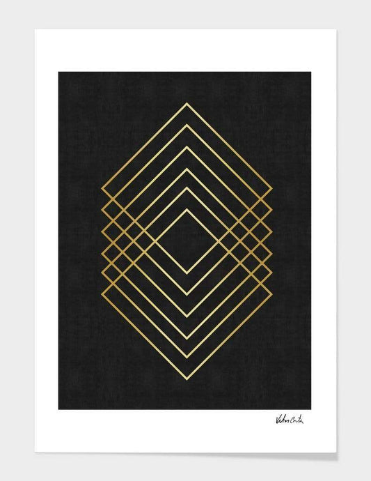 Scorpius Home Decor Minimalist and golden art I  Frame