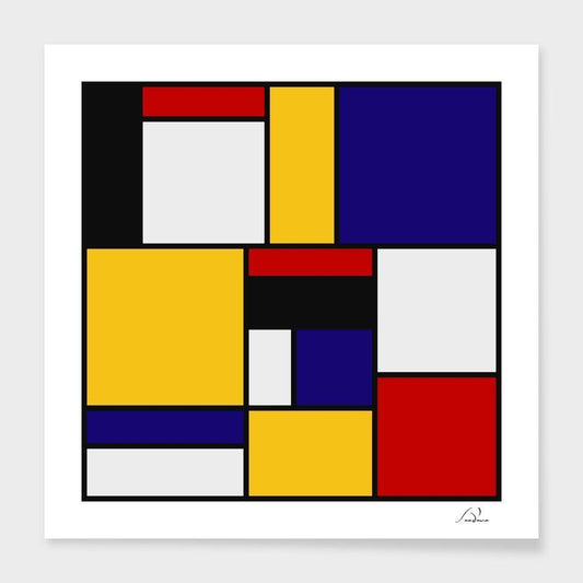 Scorpius Home Decor Mondrian De Stijl Art Movement Frame