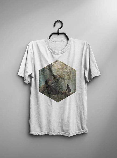 Green Lucky Men's Clothing Morning In A Pine Forest Men's Tee