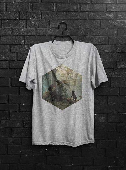 Green Lucky Men's Clothing Morning In A Pine Forest Men's Tee