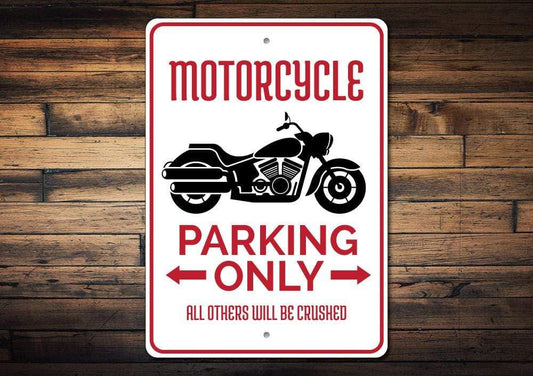 Orchid Eurybia Home Decor Motorcycle Parking Sign