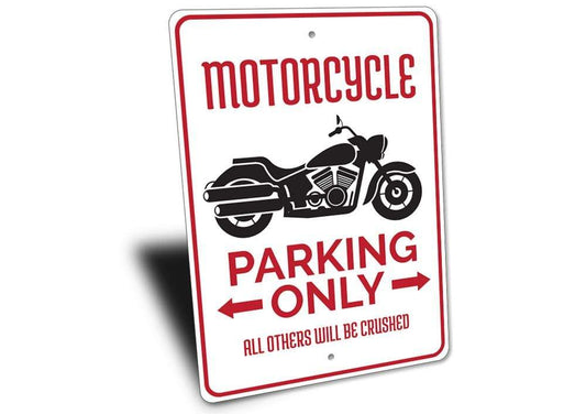 Orchid Eurybia Home Decor Motorcycle Parking Sign