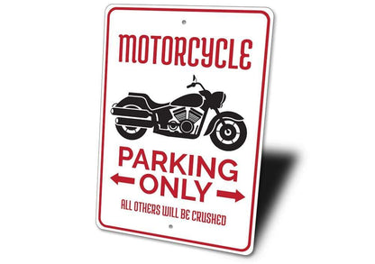 Orchid Eurybia Home Decor Motorcycle Parking Sign