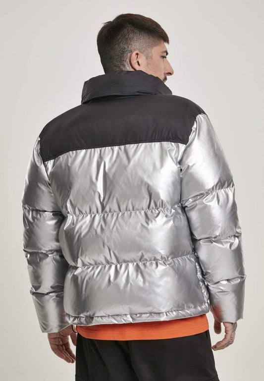 Callisto Jackets & Coats NASA Two-Toned Cool Grey Puffer Jacket