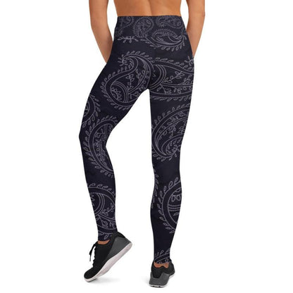 Lavender Millie Leggings Navy Paisley Leggings, Capris and Shorts