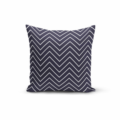 Orange Poppy Textiles & Pillows Navy White Zigzag Pillow Cover