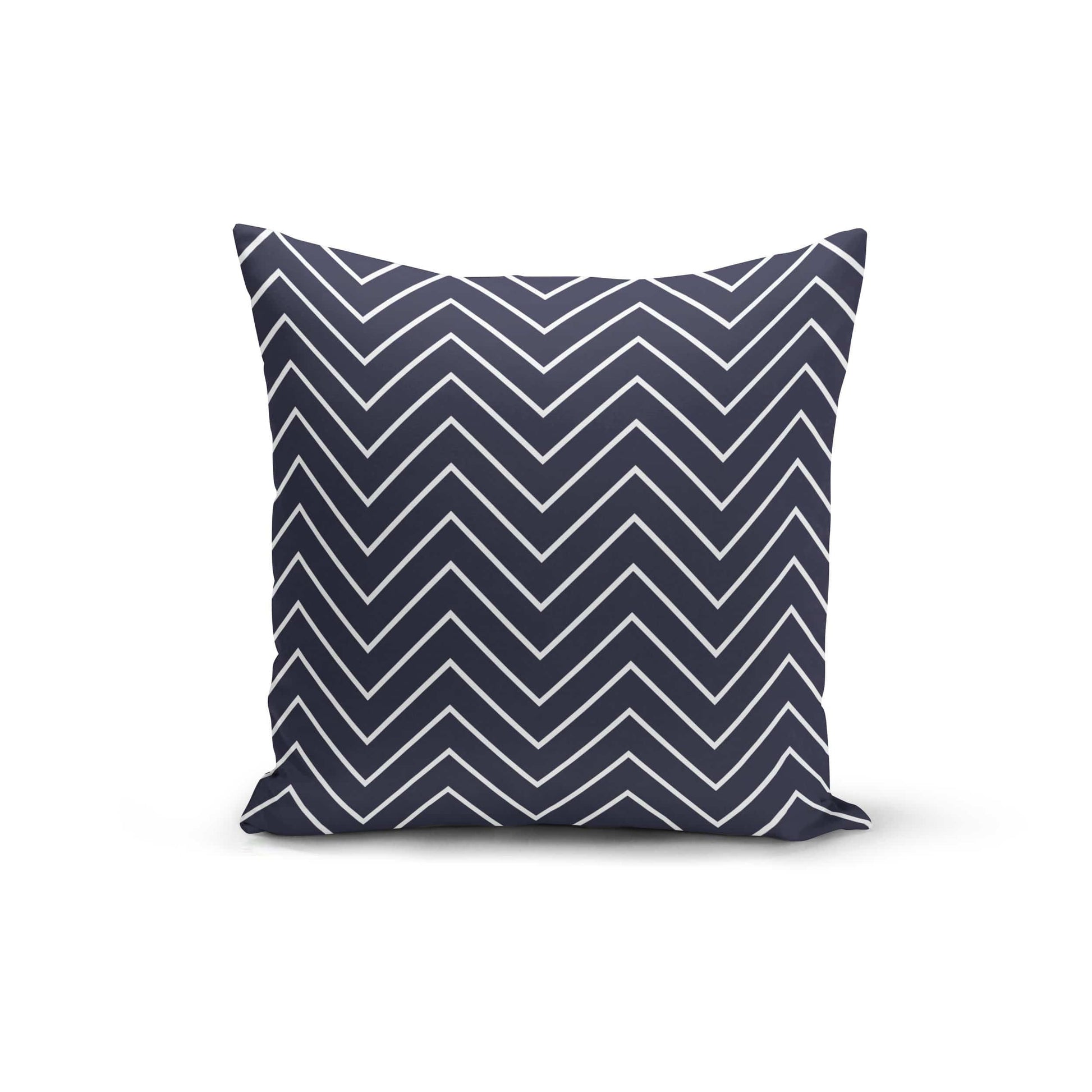 Orange Poppy Textiles & Pillows Navy White Zigzag Pillow Cover