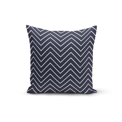 Orange Poppy Textiles & Pillows Navy White Zigzag Pillow Cover