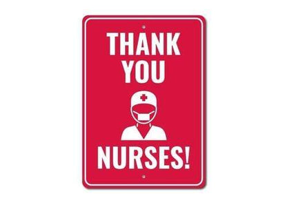 Orchid Eurybia Home Decor 12 x 18 inches Nurse Thank You Sign