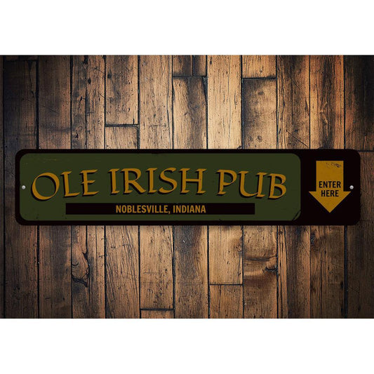 Orchid Eurybia Home Decor Ole Irish Pub Entrance Sign
