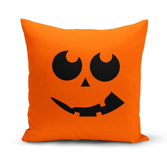 Orange Poppy Textiles & Pillows Orange Pumpkin Face Pillow Cover
