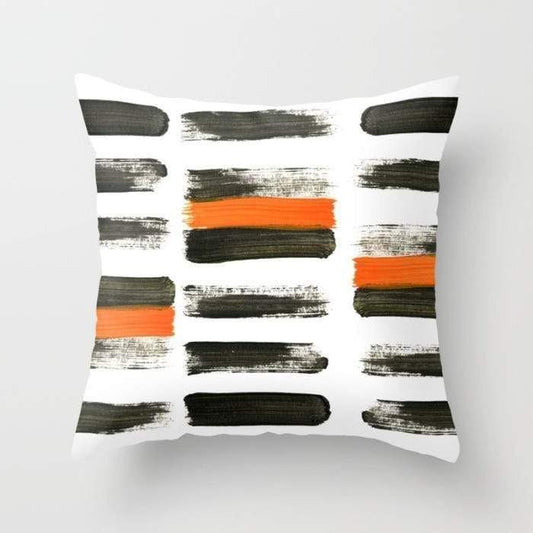 Scorpius Textiles & Pillows Orange Stripes Pillow