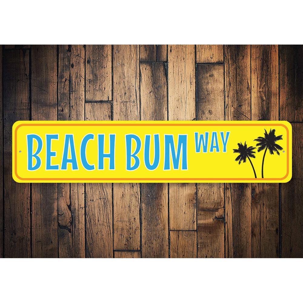 Orchid Eurybia Home Decor Palm Tree Beach Bum Way Sign