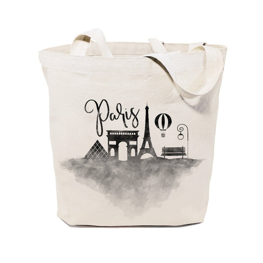 Turquoise Andromeda Totes & Beach Bags Paris Cityscape Tote Bag